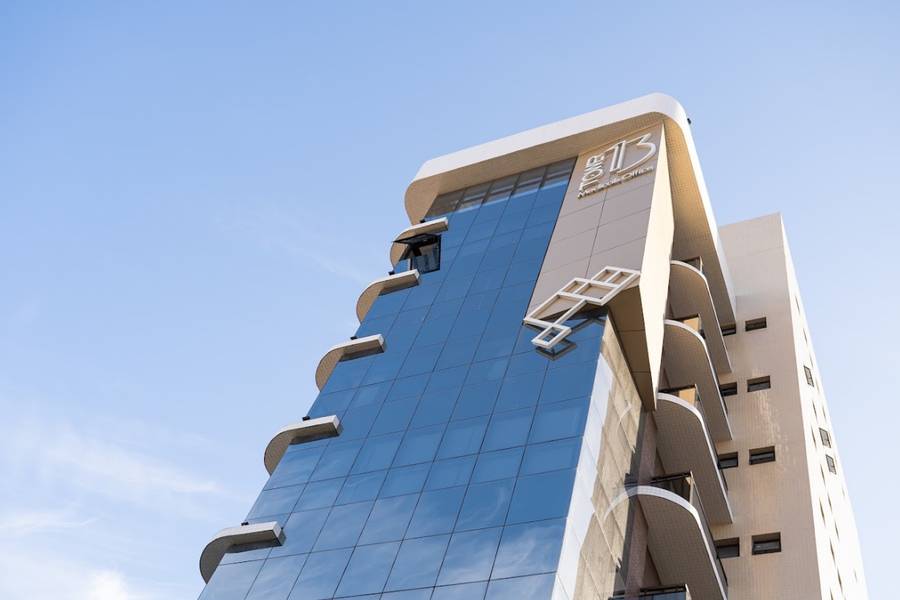 Fachada do edifício onde fica a clínica